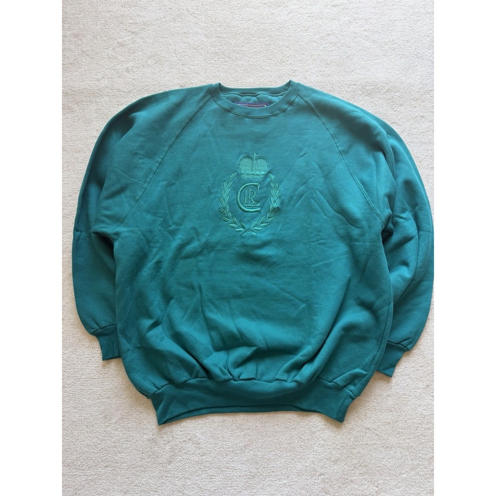 Vintage Deadstock Ralph Lauren Chaps Teal Crewneck Size Large